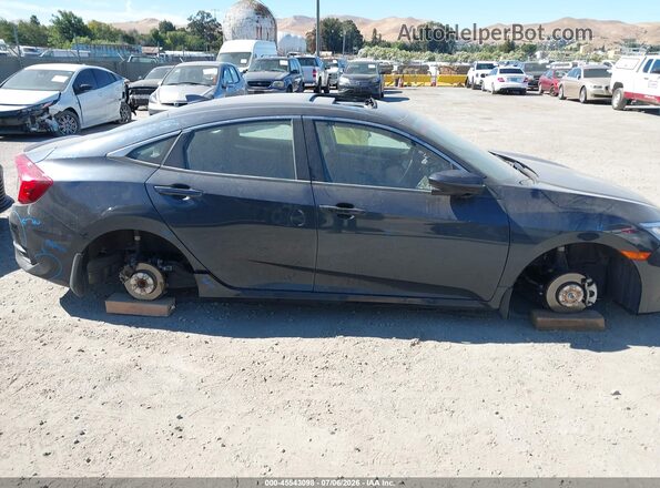2HGFC1F77HH634233 2017 HONDA CIVIC Black Вид задньої частини салону