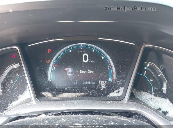 2HGFC1F77HH652277 2017 HONDA CIVIC Black Հետևի նստատեղերի տեսք