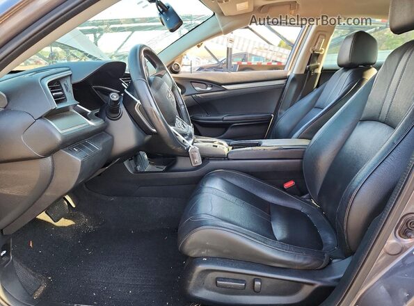 2HGFC1F77JH644623 2018 HONDA CIVIC Gray Front interior view