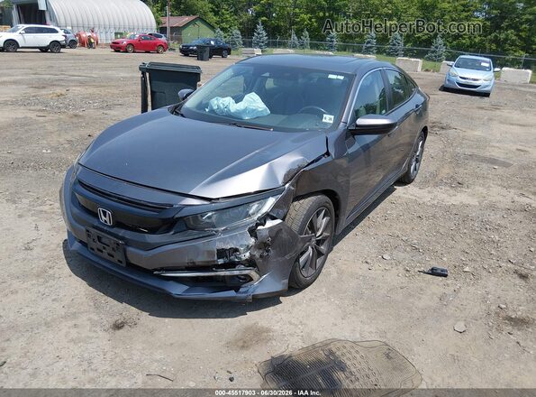 2HGFC1F77MH705991 2021 HONDA CIVIC Gray Vista tres cuartos delantera izquierda