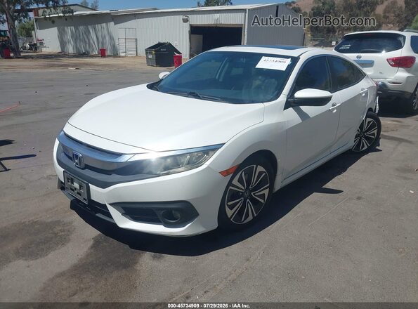 2HGFC1F78GH654554 2016 HONDA CIVIC Белый Передняя левая четверть