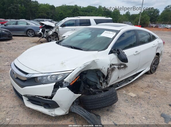 2HGFC1F79GH634314 2016 HONDA CIVIC White Առջևի ձախ երեք քառորդ տեսարան