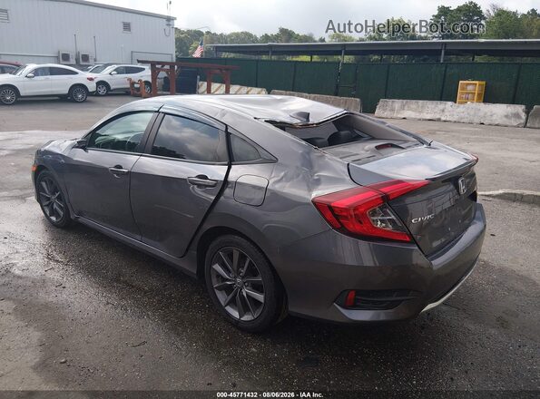 2HGFC1F79MH703255 2021 HONDA CIVIC Gray Tył lewy