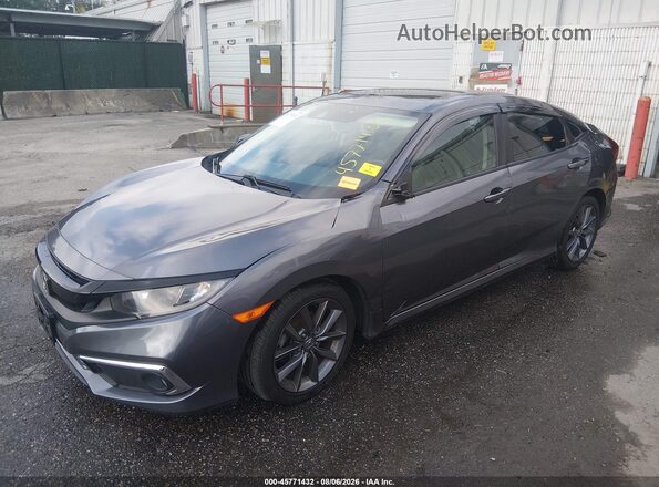 2HGFC1F79MH703255 2021 HONDA CIVIC Gray Przód lewy