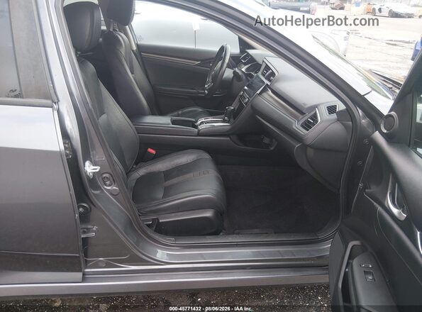 2HGFC1F79MH703255 2021 HONDA CIVIC Gray Widok wnętrza z przodu