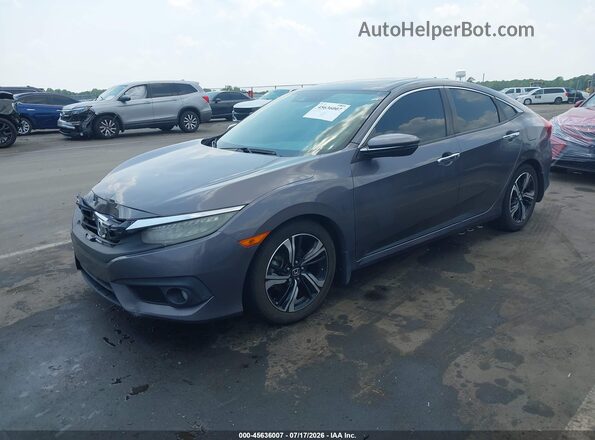 2HGFC1F90HH635242 2017 HONDA CIVIC Серый Передняя левая четверть