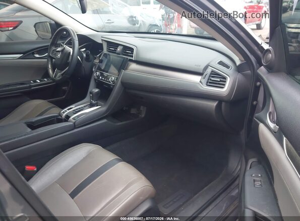 2HGFC1F90HH635242 2017 HONDA CIVIC Серый Вид салона спереди