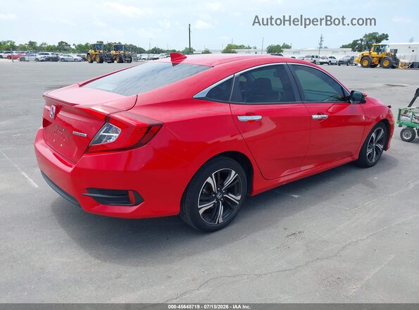 2HGFC1F90HH653143 2017 HONDA CIVIC Красный Задняя правая четверть