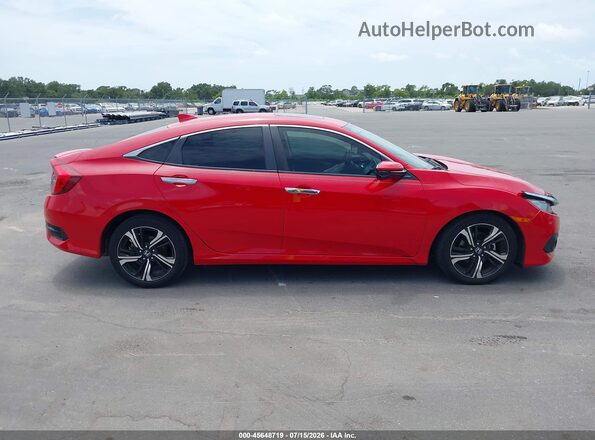 2HGFC1F90HH653143 2017 HONDA CIVIC Красный Вид задней части салона