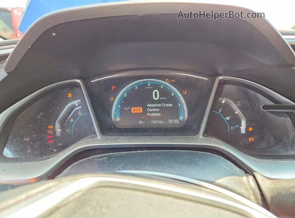 2HGFC1F90JH101602 2018 HONDA CIVIC Blue Widok zestawu wskaźników