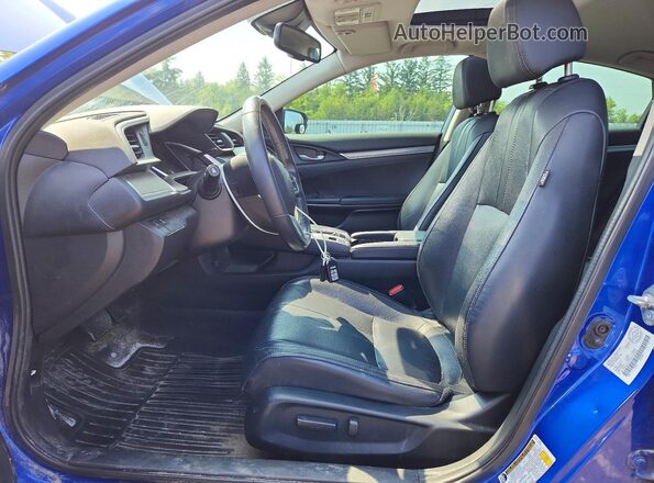 2HGFC1F90JH101602 2018 HONDA CIVIC Blue Widok wnętrza z przodu