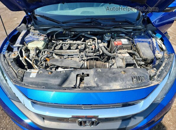 2HGFC1F90JH101602 2018 HONDA CIVIC Blue Widok wnętrza z tyłu