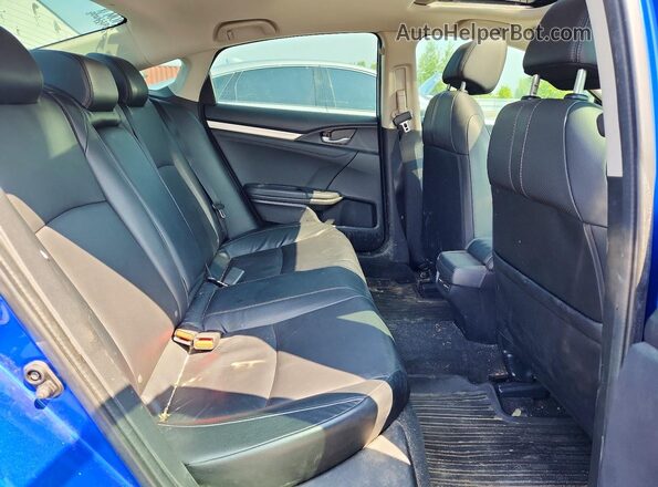 2HGFC1F90JH101602 2018 HONDA CIVIC Blue Widok tylnych siedzeń