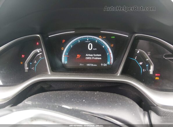 2HGFC1F91HH657427 2017 HONDA CIVIC White Вид задніх сидінь