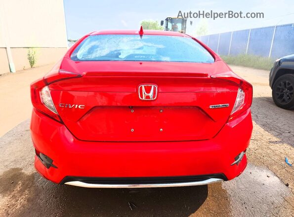 2HGFC1F92KH105152 2019 HONDA CIVIC Красный Вид сзади