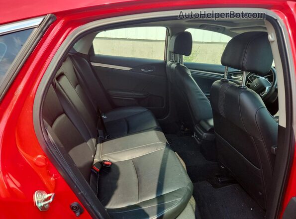 2HGFC1F92KH105152 2019 HONDA CIVIC Красный Вид задних сидений