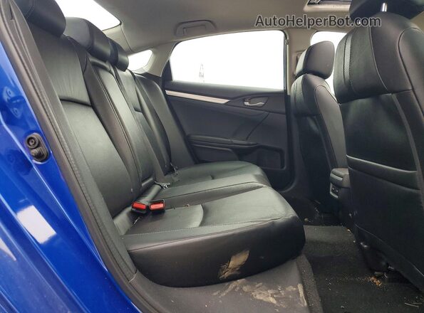 2HGFC1F94JH104597 2018 HONDA CIVIC Blue Vista de los asientos traseros