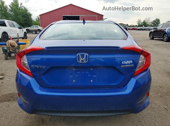 2HGFC1F94JH104597 2018 HONDA CIVIC Blue Vista trasera