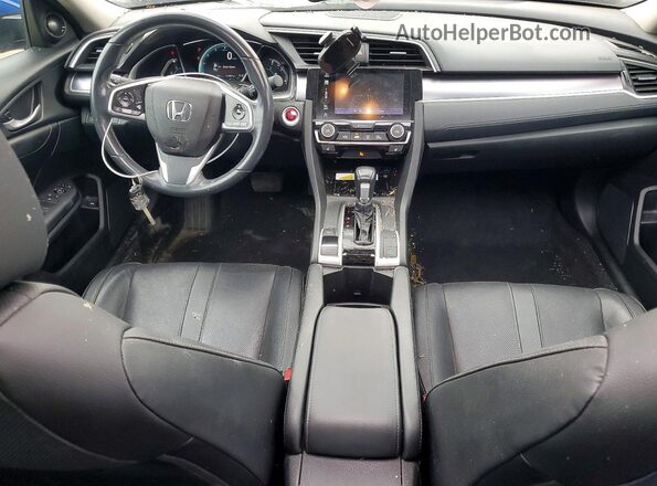 2HGFC1F94JH104597 2018 HONDA CIVIC Blue Vista del salpicadero
