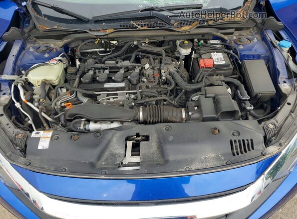 2HGFC1F94JH104597 2018 HONDA CIVIC Blue Vista interior trasera