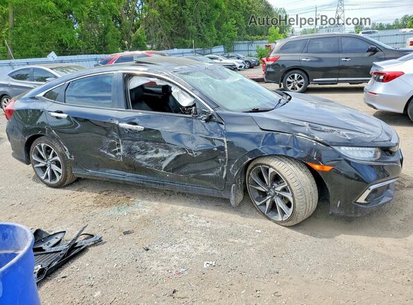 2HGFC1F94MH100490 2021 HONDA CIVIC Черный Передняя правая четверть