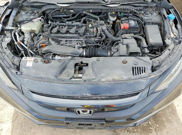 2HGFC1F94MH100490 2021 HONDA CIVIC Черный Вид задней части салона
