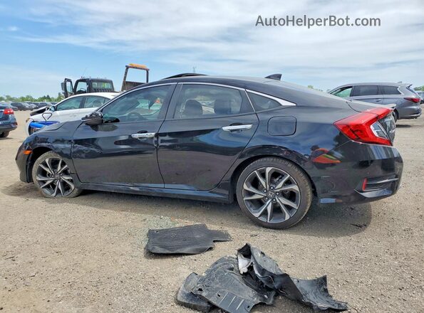 2HGFC1F94MH100490 2021 HONDA CIVIC Черный Задняя левая четверть