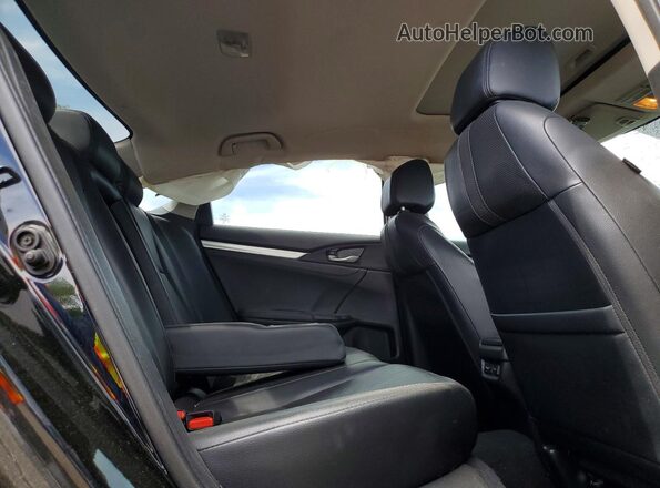 2HGFC1F94MH100490 2021 HONDA CIVIC Черный Вид задних сидений