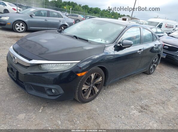 2HGFC1F95HH641862 2017 HONDA CIVIC Black Vista tres cuartos delantera izquierda