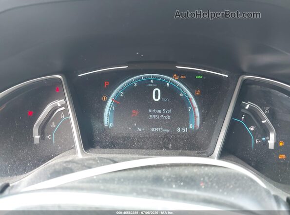 2HGFC1F95HH641862 2017 HONDA CIVIC Black Vista de los asientos traseros