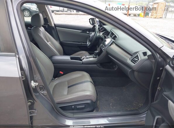 2HGFC1F95HH658709 2017 HONDA CIVIC Gray Widok wnętrza z przodu