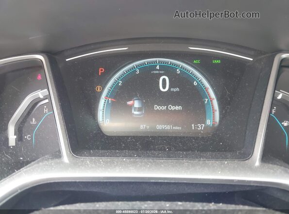 2HGFC1F95HH658709 2017 HONDA CIVIC Gray Widok tylnych siedzeń