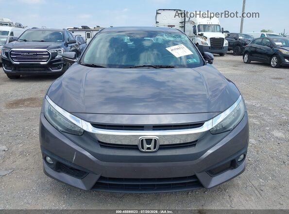 2HGFC1F95HH658709 2017 HONDA CIVIC Gray Widok zestawu wskaźników
