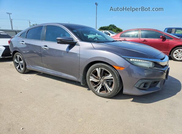 2HGFC1F96GH635258 2016 HONDA CIVIC Серый Передняя правая четверть