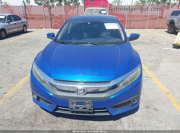 2HGFC1F96GH643246 2016 HONDA CIVIC Blue ხელსაწყოთა პანელის ხედი