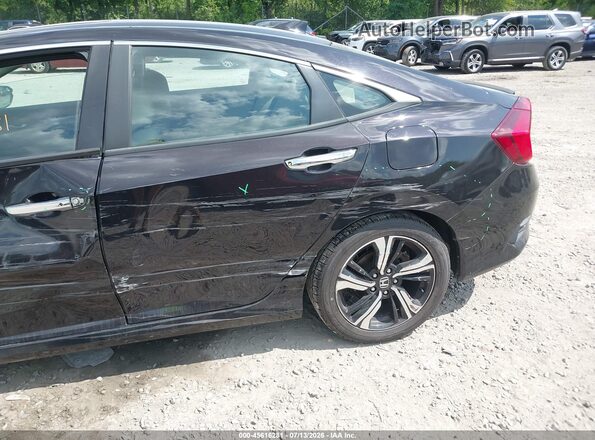 2HGFC1F96GH650150 2016 HONDA CIVIC Black ხელსაწყოთა პანელის ხედი
