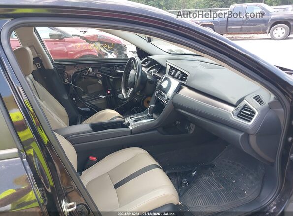 2HGFC1F96GH650150 2016 HONDA CIVIC Black წინა სალონის ხედი