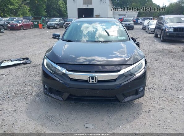2HGFC1F96GH650150 2016 HONDA CIVIC Black უკანა სალონის ხედი
