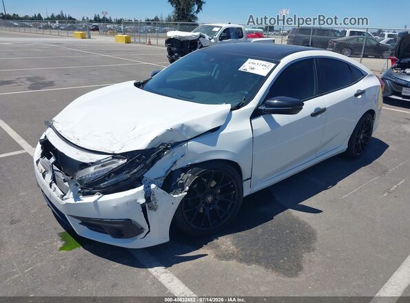 2HGFC1F96HH637514 2017 HONDA CIVIC White წინა მარცხენა ხედი სამი მეოთხედიდან