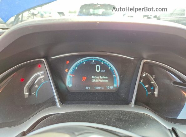 2HGFC1F97GH108359 2016 HONDA CIVIC Blue Vista del cuadro de instrumentos