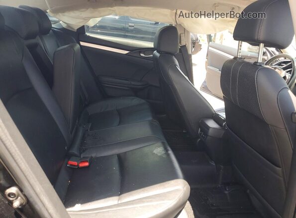 2HGFC1F99GH630944 2016 HONDA CIVIC Black უკანა სავარძლების ხედი