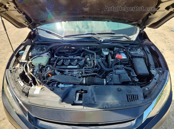 2HGFC1F99HH643517 2017 HONDA CIVIC Черный Вид задней части салона