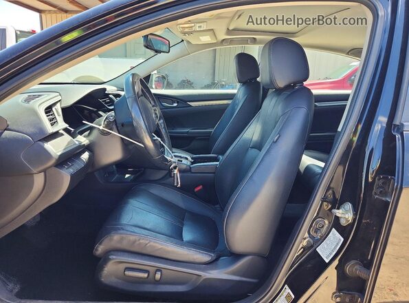 2HGFC1F99HH643517 2017 HONDA CIVIC Черный Вид салона спереди