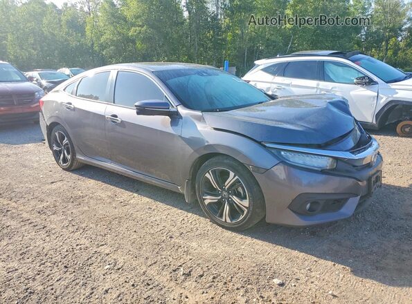 2HGFC1F99JH102540 2018 HONDA CIVIC Gray Передня права чверть