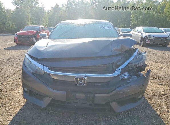 2HGFC1F99JH102540 2018 HONDA CIVIC Gray Вид спереду