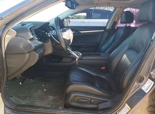 2HGFC1F99JH102540 2018 HONDA CIVIC Gray Вид салону спереду