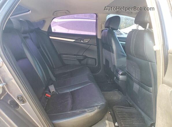 2HGFC1F99JH102540 2018 HONDA CIVIC Gray Вид задніх сидінь