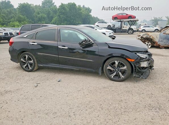 2HGFC1F99JH104434 2018 HONDA CIVIC Черный Передняя правая четверть