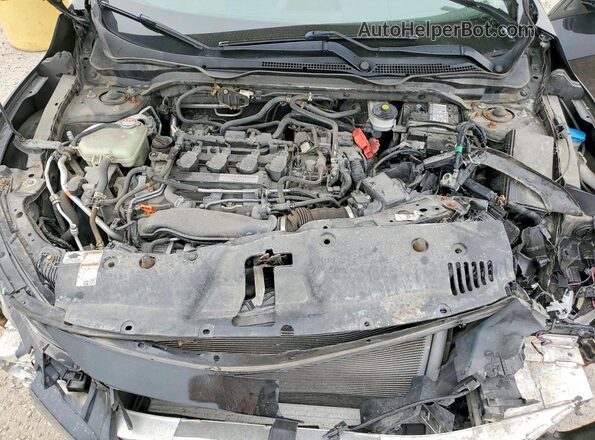 2HGFC1F99JH104434 2018 HONDA CIVIC Черный Вид задней части салона