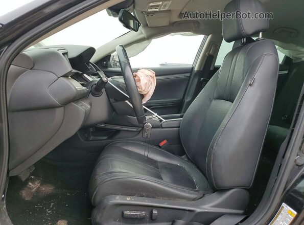 2HGFC1F99JH104434 2018 HONDA CIVIC Черный Вид салона спереди